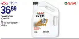 NAPA Auto Parts Castrol conventional motor oil offer