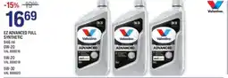 NAPA Auto Parts Valvoline. ez advanced full synthetic offer
