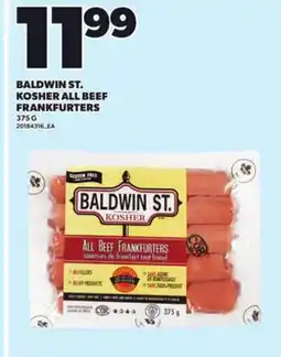 Loblaws BALDWIN ST. KOSHER ALL BEEF FRANKFURTERS, 375 G offer