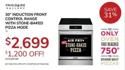 Goemans Appliances FRIGIDAIRE 30 INDUCTION FRONT CONTROL RANGE WITH STONE-BAKED PIZZA MODE offer