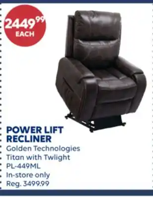 Wellwise by Shoppers POWER LIFT RECLINER offer