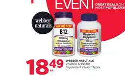 Rexall WEBBER NATURALS Vitamins or Herbal Supplements offer