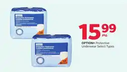 Rexall OPTION+ Protective Underwear offer