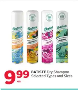Rexall BATISTE Dry Shampoo offer