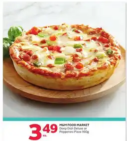 Rexall M & M FOOD MARKET Deep Dish Deluxe or Pepperoni Pizza offer