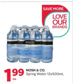Rexall NOSH & CO. Spring Water offer