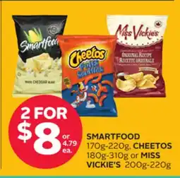 Rexall SMARTFOOD 170g-220g, CHEETOS 180g-310g or MISS VICKIE'S 200g-220g offer