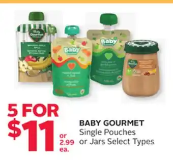 Rexall BABY GOURMET Single Pouches or Jars offer