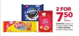 Rexall CHRISTIE Cookies or Crackers 180g-320g or PEEK FREANS Cookies 300g-350g offer