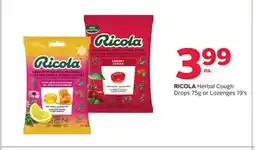 Rexall Herbal Cough Drops 75g or Lozenges offer