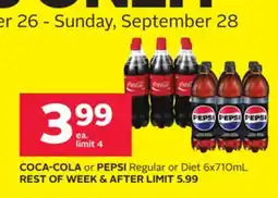 Rexall COCA-COLA or PEPSI Regular or Diet offer