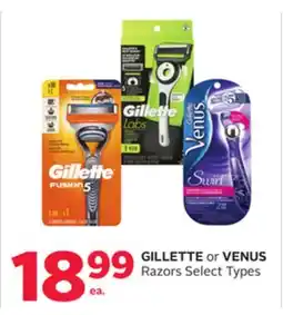 Rexall GILLETTE or VENUS Razors offer