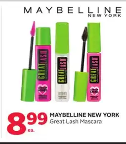 Rexall MAYBELLINE NEW YORK Great Lash Mascara offer