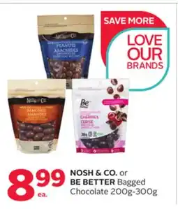 Rexall NOSH & CO. or BE BETTER Bagged Chocolate offer