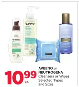 Rexall AVEENO or NEUTROGENA Cleansers or Wipes offer
