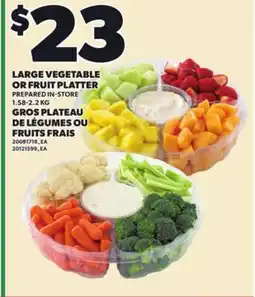 Independent City Market LARGE VEGETABLE OR FRUIT PLATTER, 1.58-2.2 KG offer