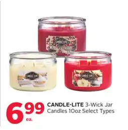 Rexall CANDLE-LITE 3-Wick Jar Candles 10oz offer