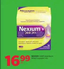 Rexall NEXIUM 24HR Heartburn Relief Capsules 14's offer