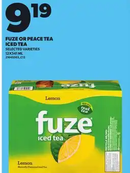 Independent City Market FUZE OR PEACE TEA ICED TEA, 12X341 ML offer