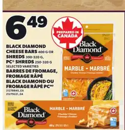 Independent City Market BLACK DIAMOND CHEESE BARS, 400 G OR SHREDS, 300-320 G PC SHREDS, 250-320 G offer