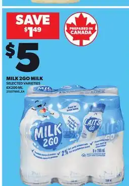 Independent City Market MILK 2GO MILK, 6X200 ML offer
