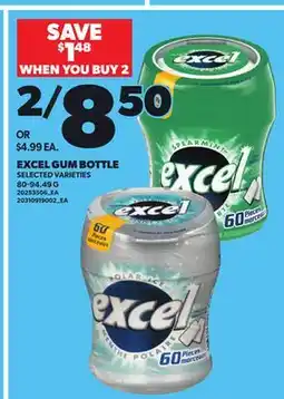 Independent City Market EXCEL GUM BOTTLE, 80-94.49 G offer
