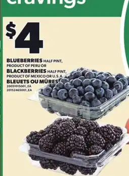 Independent City Market BLUEBERRIES HALF PINT, BLACKBERRIES HALF PINT offer