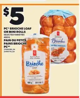 Independent City Market PC BRIOCHE LOAF OR MINI ROLLS, 400 G offer