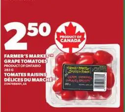 Independent City Market FARMER'S MARKET GRAPE TOMATOES, 283 G offer
