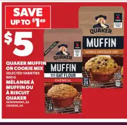 Independent City Market QUAKER MUFFIN OR COOKIE MIX, 900 G offer