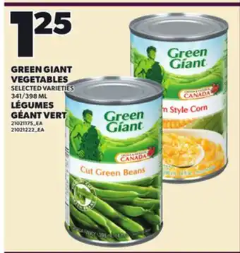 Independent City Market GREEN GIANT VEGETABLES, 341/398 ML offer