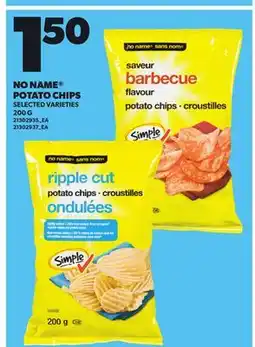 Independent City Market NO NAME POTATO CHIPS, 200 G offer