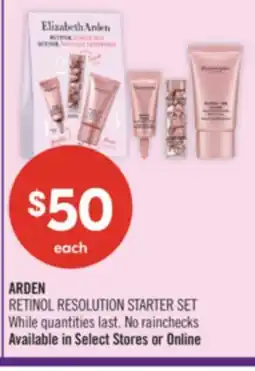 Shoppers Drug Mart ARDEN RETINOL RESOLUTION STARTER SET offer