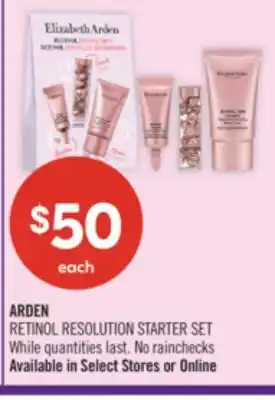 Shoppers Drug Mart ARDEN RETINOL RESOLUTION STARTER SET offer