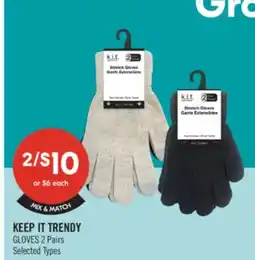 Shoppers Drug Mart KEEP IT TRENDY GLOVES 2 Pairs offer