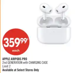Shoppers Drug Mart APPLE AIRPODS PRO 2nd GENERATION with CHARGING CASE offer