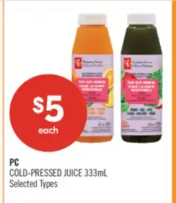 Shoppers Drug Mart PC COLD-PRESSED JUICE offer