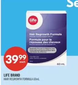 Shoppers Drug Mart LIFE BRAND HAIR REGROWTH FORMULA offer