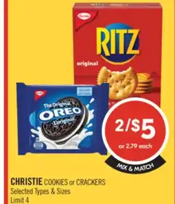 Shoppers Drug Mart CHRISTIE COOKIES or CRACKERS offer