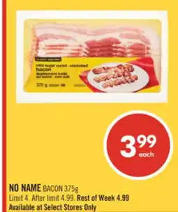 Shoppers Drug Mart NO NAME BACON offer