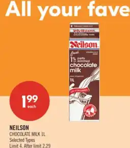 Shoppers Drug Mart NEILSON CHOCOLATE MILK offer