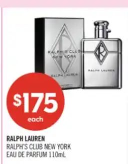 Shoppers Drug Mart RALPH LAUREN RALPH'S CLUB NEW YORK EAU DE PARFUM offer