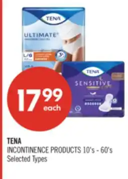 Shoppers Drug Mart TENA INCONTINENCE PRODUCTS offer