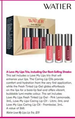 Shoppers Drug Mart Watier Love My Lips Lip Trio offer