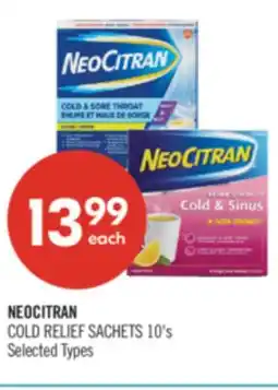 Shoppers Drug Mart NEOCITRAN COLD RELIEF SACHETS offer