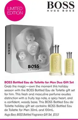 Shoppers Drug Mart Hugo Boss BOSS Bottled Fragrance Gift Set offer