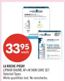 Shoppers Drug Mart LA ROCHE-POSAY LIPIKAR BAUME AP+M SKIN CARE SET offer