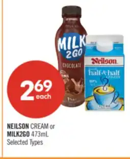 Shoppers Drug Mart NEILSON CREAM or MILK2GO offer