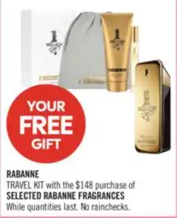 Shoppers Drug Mart RABANNE TRAVEL KIT SELECTED RABANNE FRAGRANCES offer