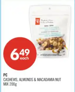 Shoppers Drug Mart PC CASHEW, ALMONDS & MACADAMIA NUT MIX offer